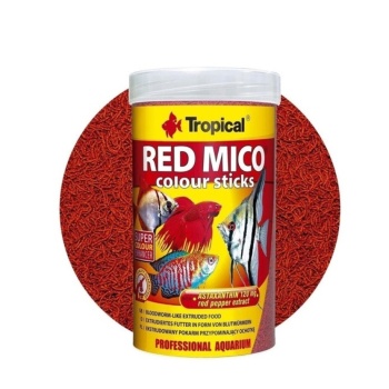 Tropical RED MICO COLOUR STICKS 100ML/32G KELLUVA RUOKA AKVAARIOKALOILLE