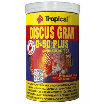 Tropical Discus Gran D-50 Plus Slowly sinking 1000ml
